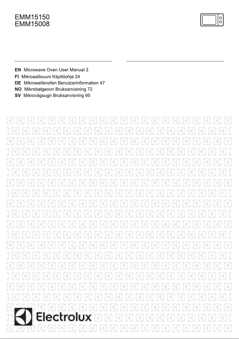 Page n°1 - Manuel utilisateur Electrolux EMM15150OW