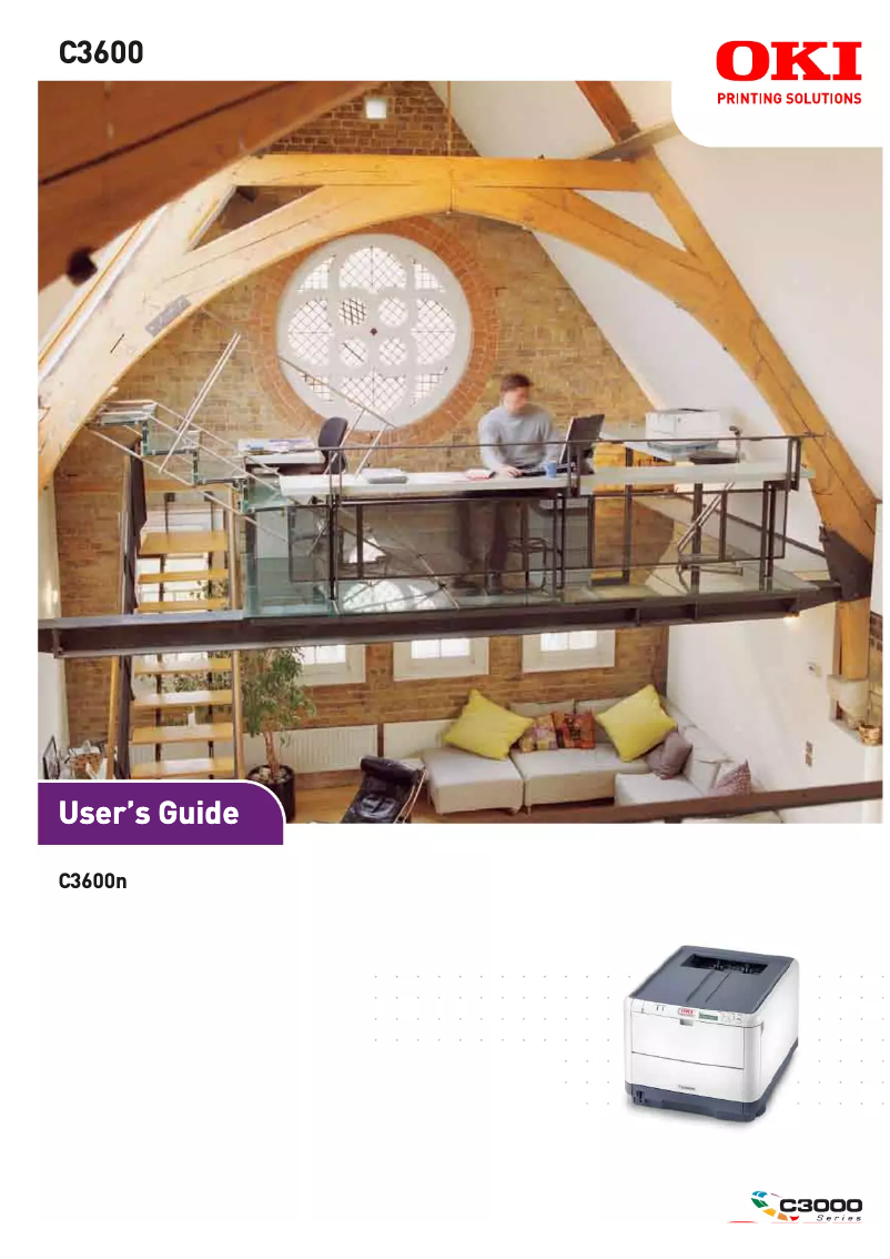 Image de la première page du manuel de l'appareil C3600N