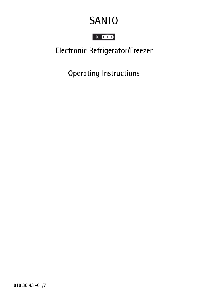 Image de la première page du manuel de l'appareil S 70408 KG