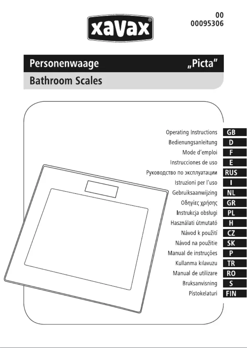 Image de la première page du manuel de l'appareil Picta 00095306