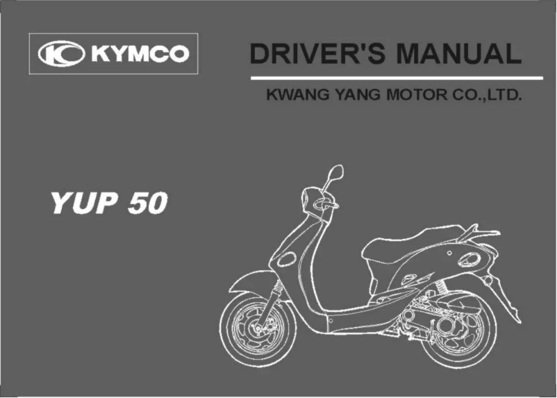 Page n°1 - Manuel utilisateur Kymco Yup 50