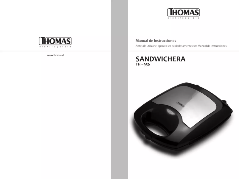 Page 1 de la notice Manuel utilisateur Thomas TH-958