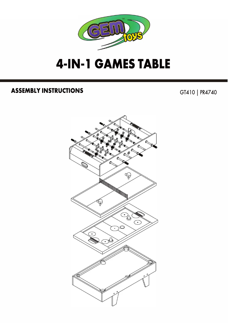 Image de la première page du manuel de l'appareil GT410