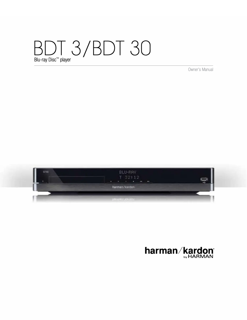 Página 1 del manual Manual de usuario Harman Kardon BDT 30/230-B2