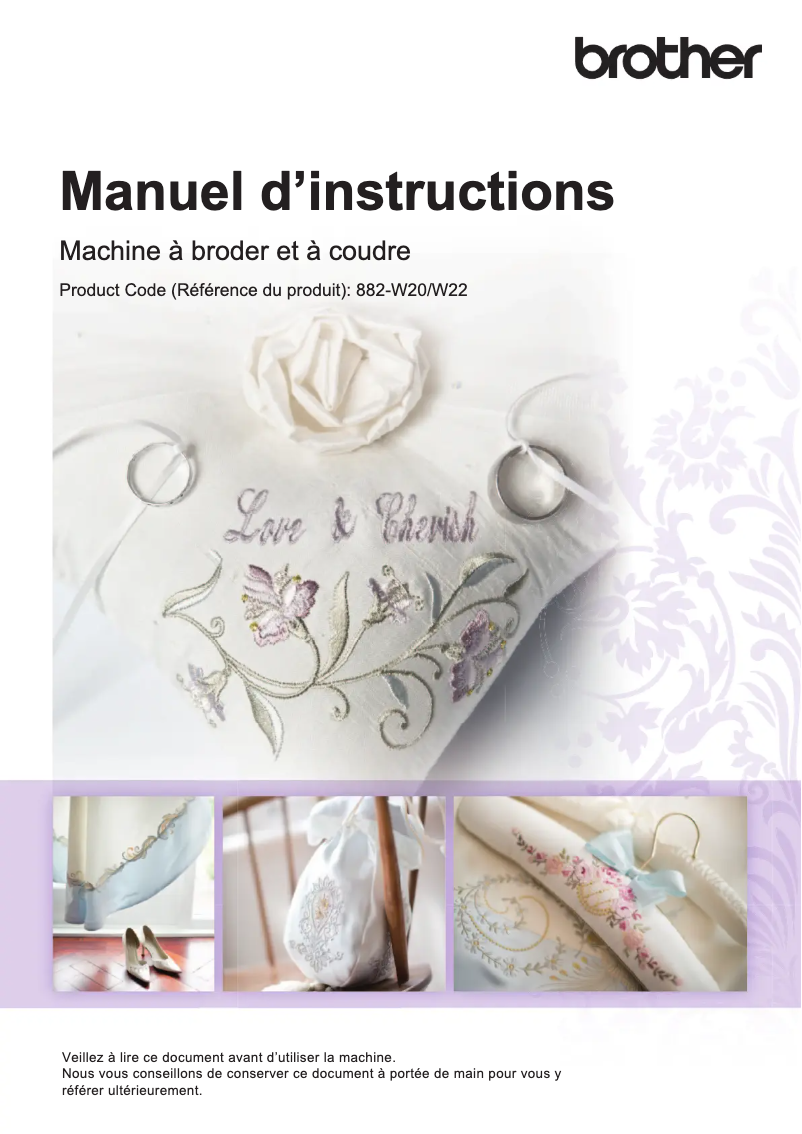 Page n°1 - Manuel utilisateur Brother Innov-is XV8500D