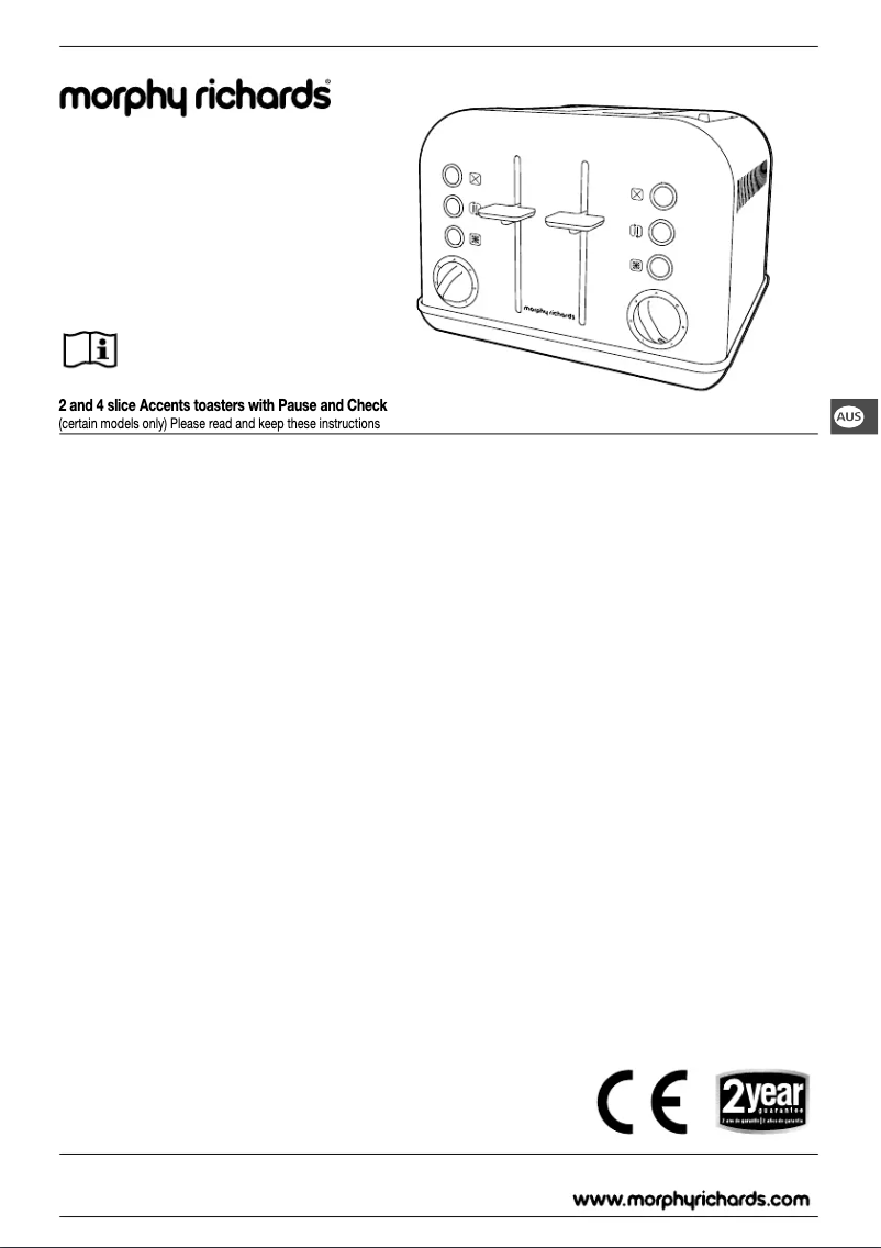 Page 1 de la notice Manuel utilisateur Morphy Richards Accents 242100