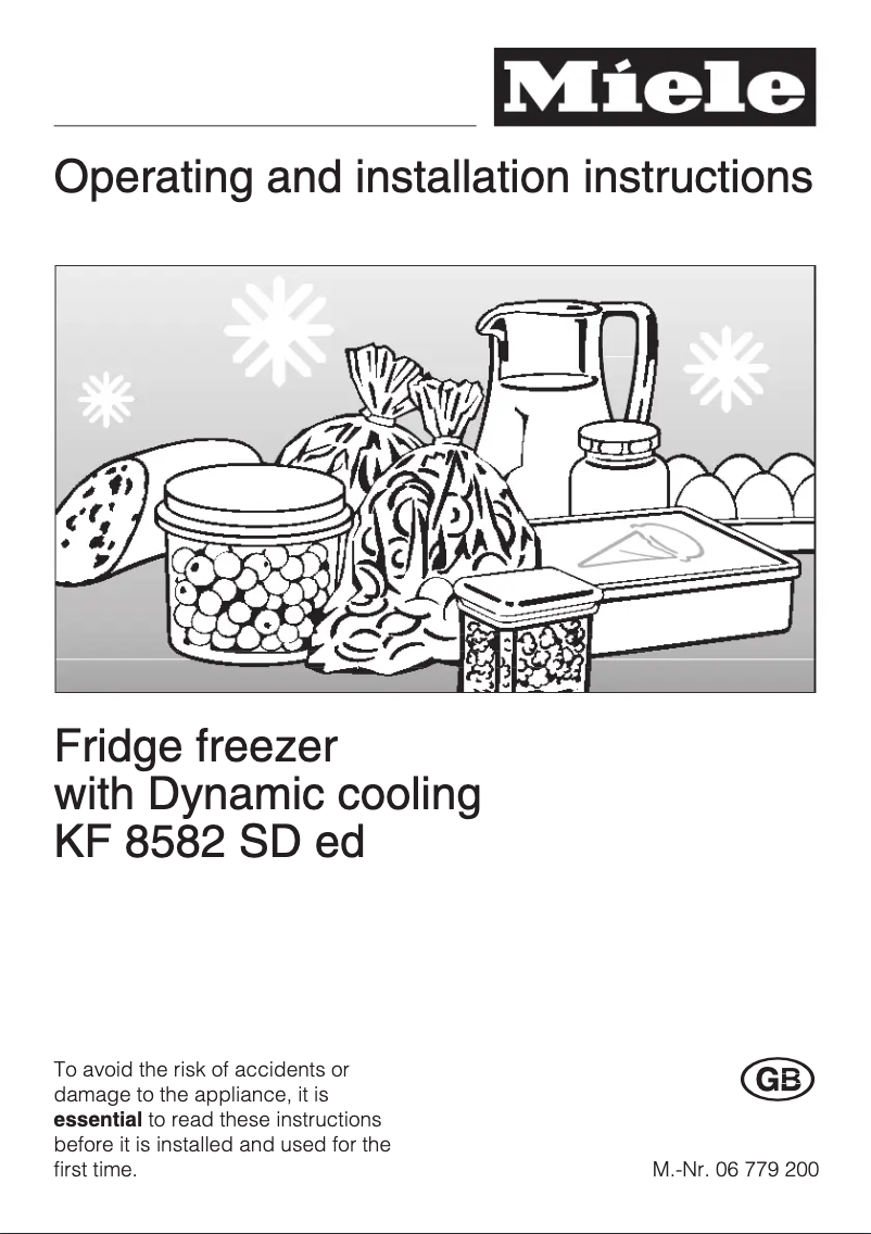 Image de la première page du manuel de l'appareil KF 8582 Sded