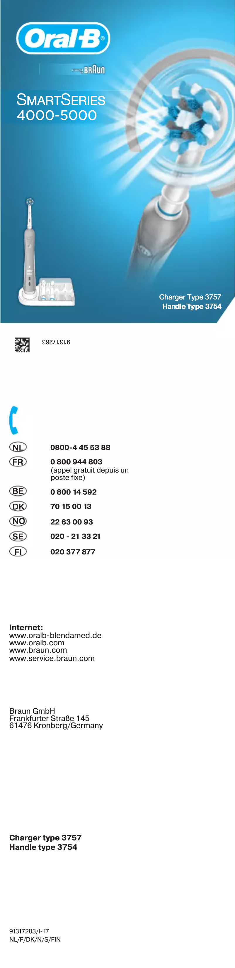 Page 1 de la notice Manuel utilisateur Oral-B Smart 5 5900