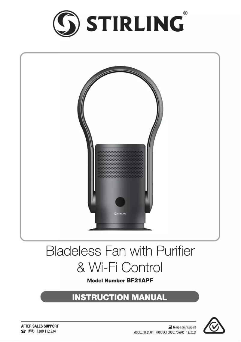 Image de la première page du manuel de l'appareil BF21APF