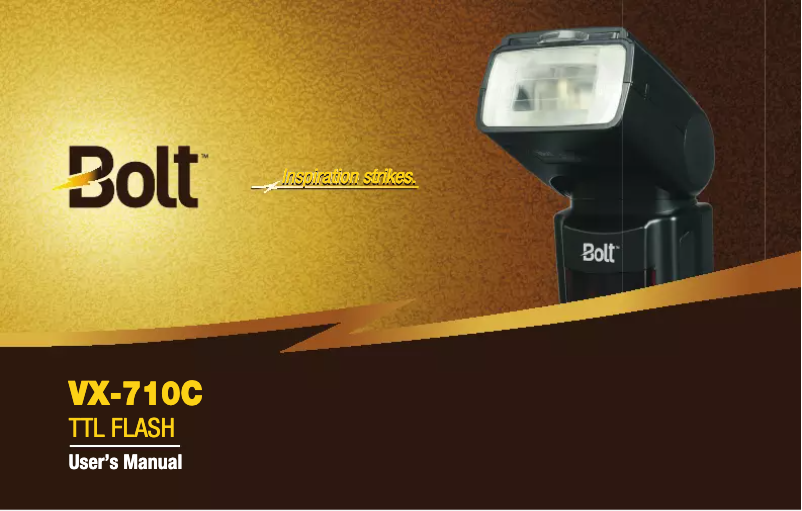 Page n°1 - Manuel utilisateur Bolt VX-710