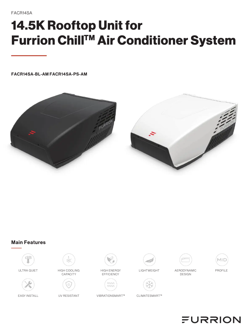 Imagen de la primera página del manual del dispositivo FACR14SA-PS-AM