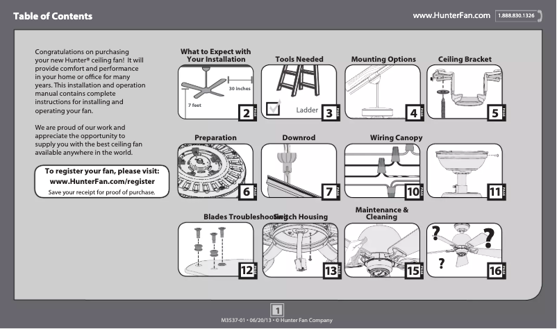Página 1 del manual Manual de usuario Hunter St. Michaels 54077
