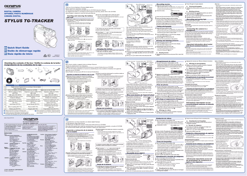 Página 1 del manual Manual de usuario Olympus Tough TG-Tracker