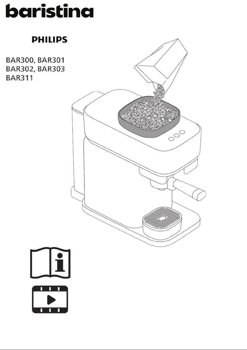Page n°1 - Manuel utilisateur Philips Baristina BAR300