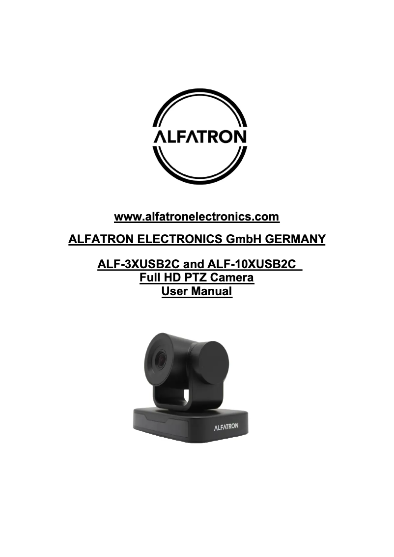 Image de la première page du manuel de l'appareil ALF-10XUSB2C