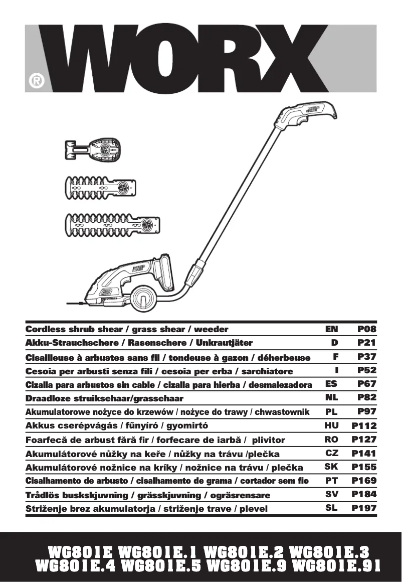 Page n°1 - Manuel utilisateur Worx WG801E.9