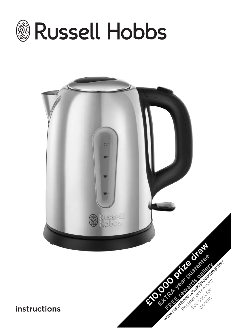 Page n°1 - Manuel utilisateur Russell Hobbs Coniston 23760