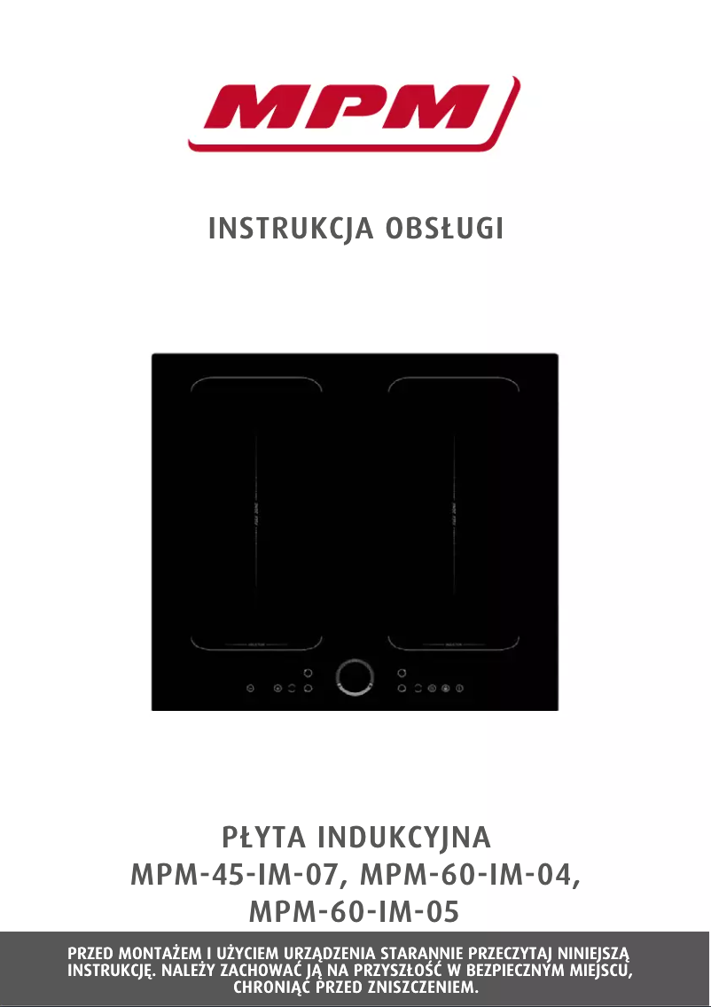 Page 1 de la notice Manuel utilisateur MPM MPM-45-IM-07