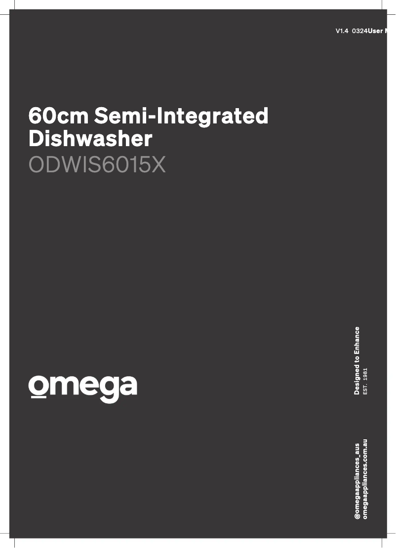 Page n°1 - Manuel utilisateur Omega ODWIS6015X