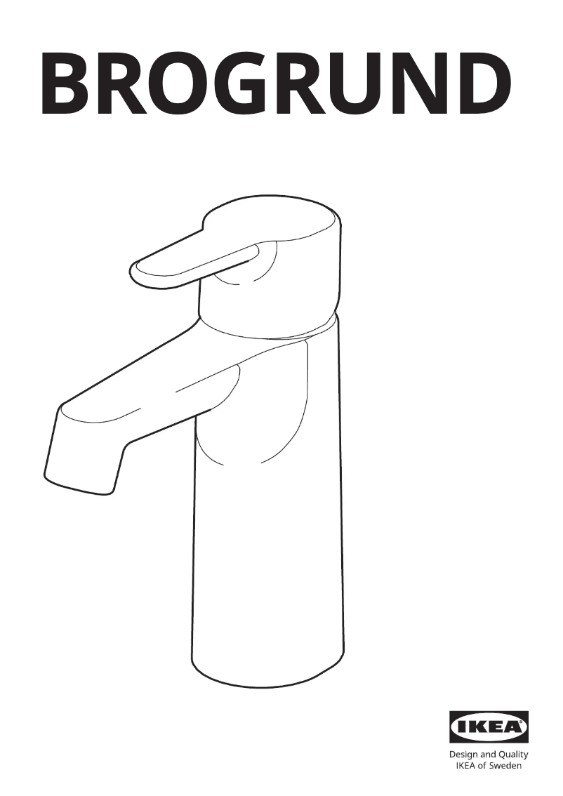 Página 1 del manual Manual de usuario Ikea BROGRUND 203.430.83