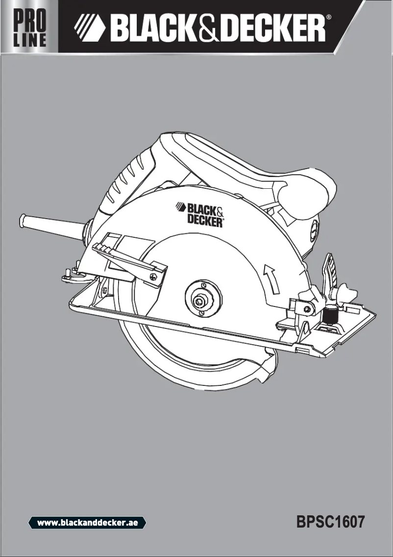Page n°1 - Manuel utilisateur Black & Decker BPSC1607