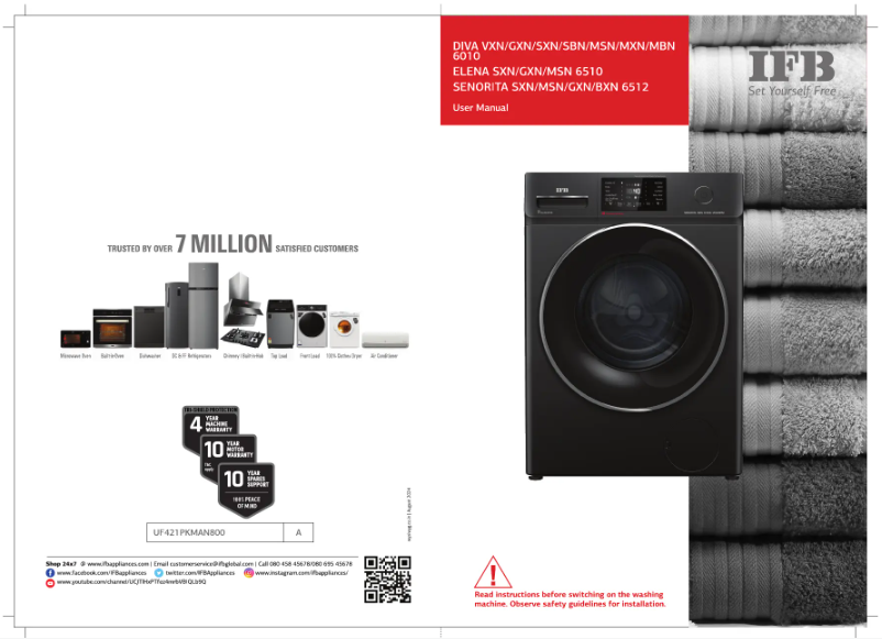 Page 1 de la notice Manuel utilisateur IFB Elena SXN 6510