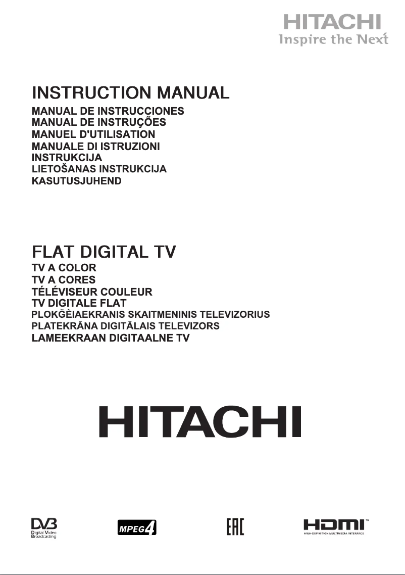 Image de la première page du manuel de l'appareil 43HBT62