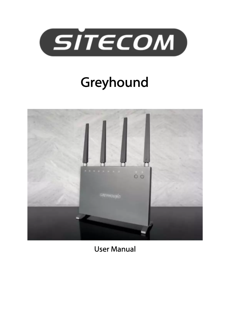 Page 1 de la notice Manuel utilisateur Sitecom Greyhound