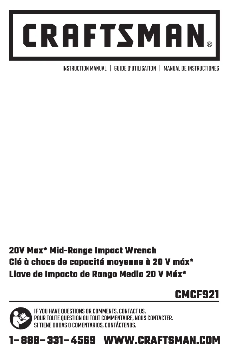 Image de la première page du manuel de l'appareil CMCF921