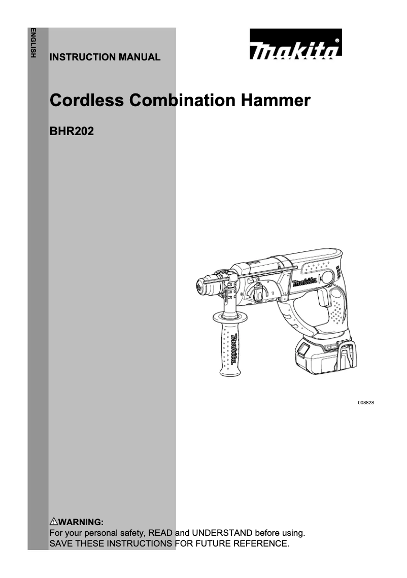 Image de la première page du manuel de l'appareil BHR202