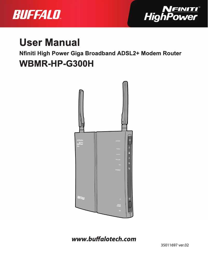 Page n°1 - Manuel utilisateur Buffalo Nfiniti WBMR-HP-G300H