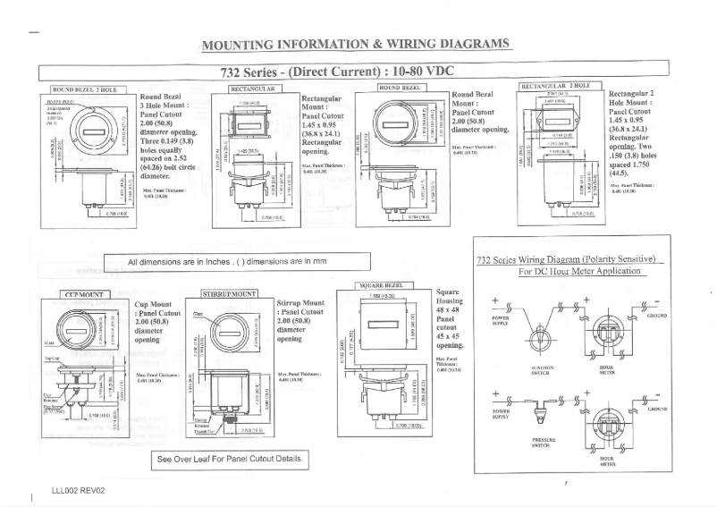Image de la première page du manuel de l'appareil 732-0002
