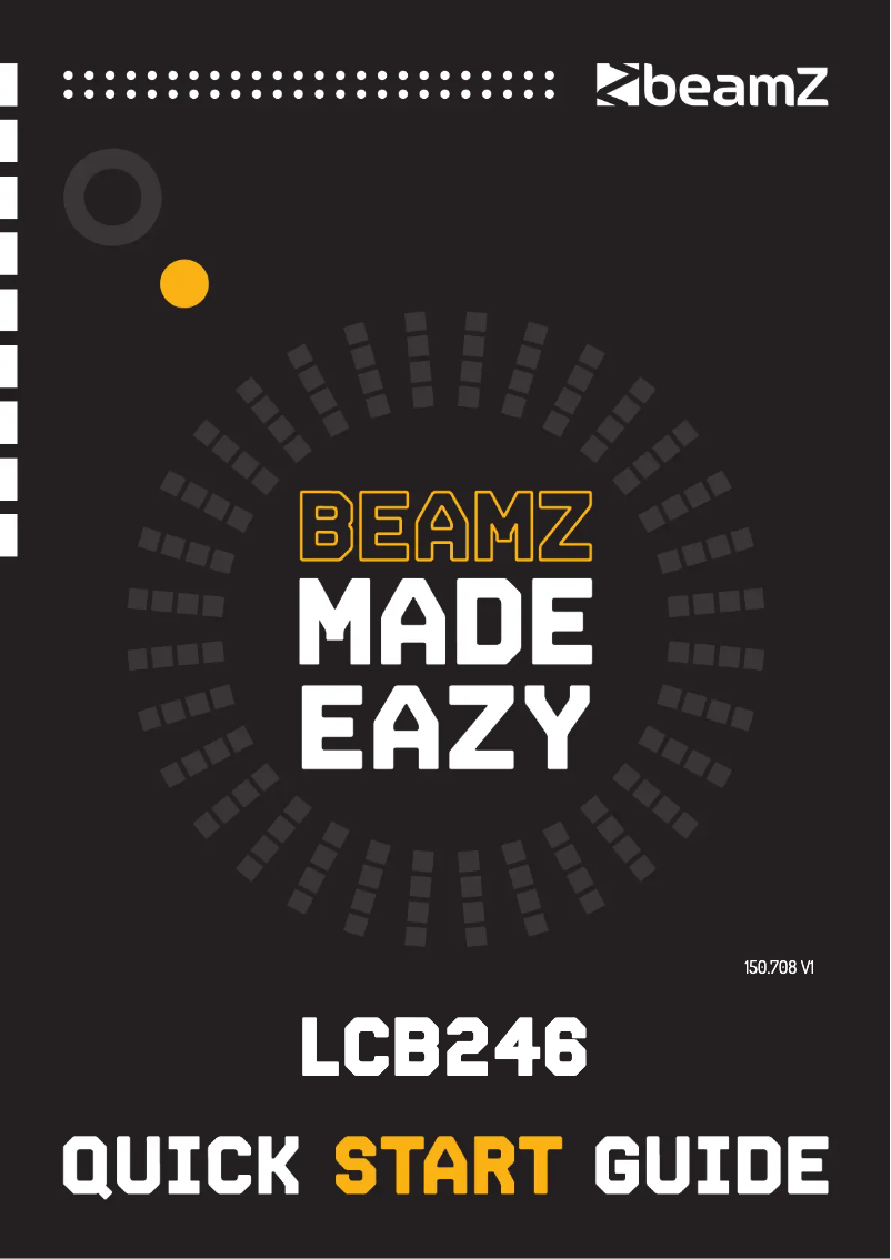 Página 1 del manual Guía de inicio rápido BeamZ LCB246
