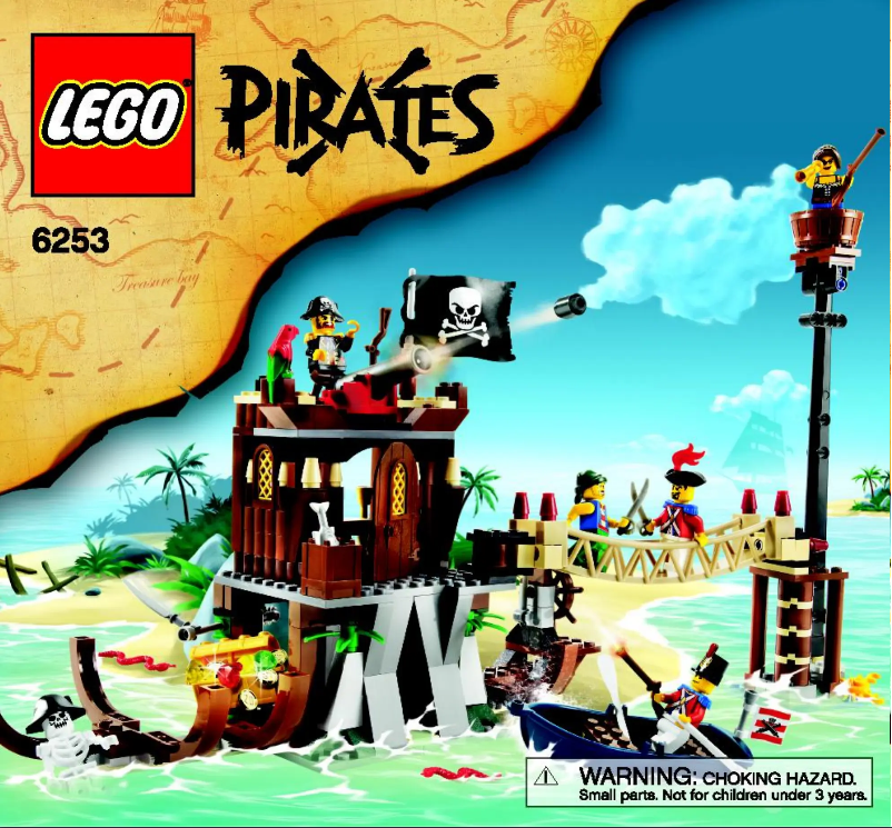 Page 1 de la notice Manuel utilisateur Lego Pirates 6253