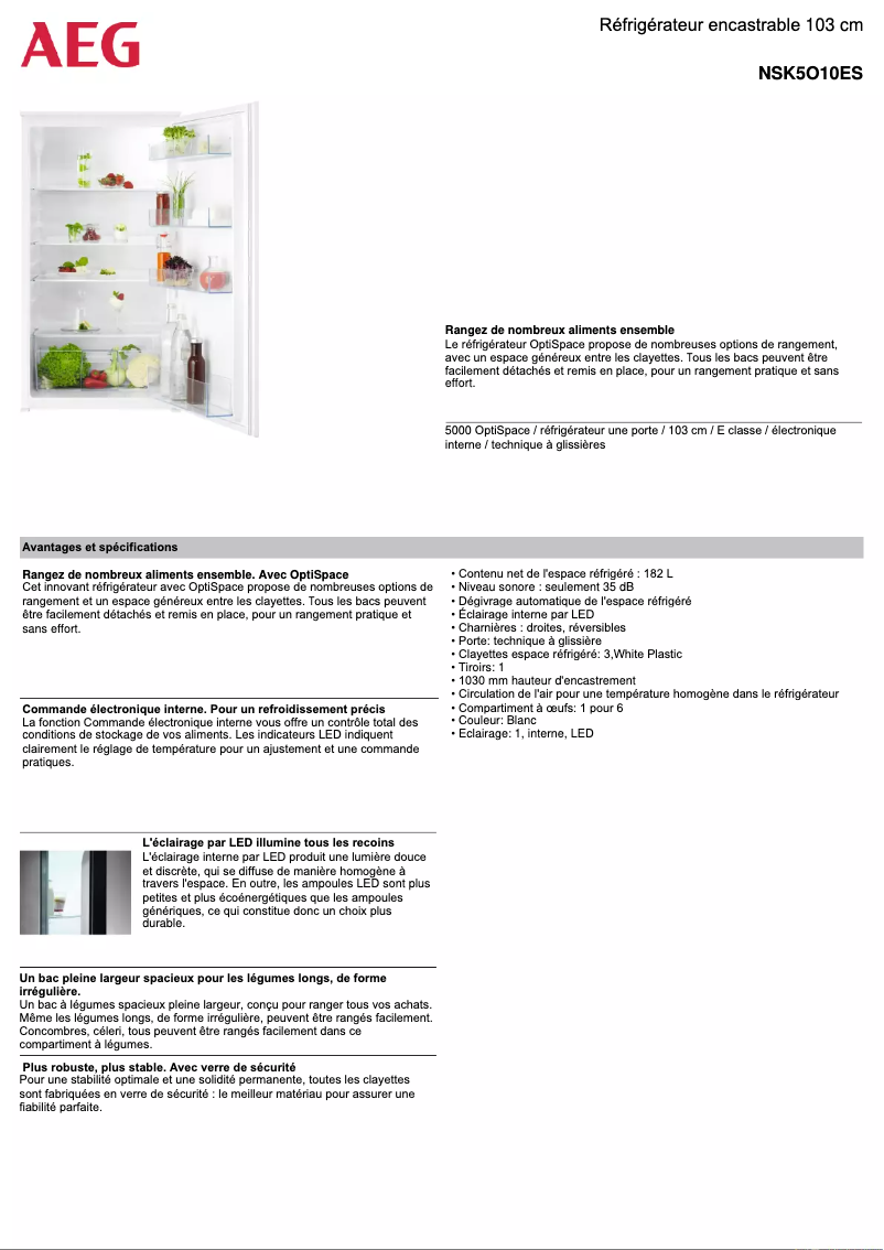 Image de la première page du manuel de l'appareil NSK5O10ES