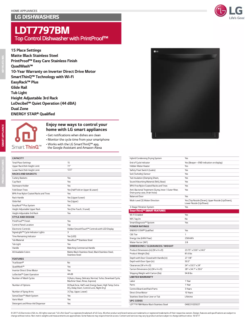 Image de la première page du manuel de l'appareil LDT7797