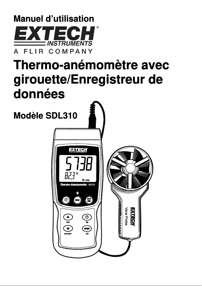 Image de la première page du manuel de l'appareil SDL310