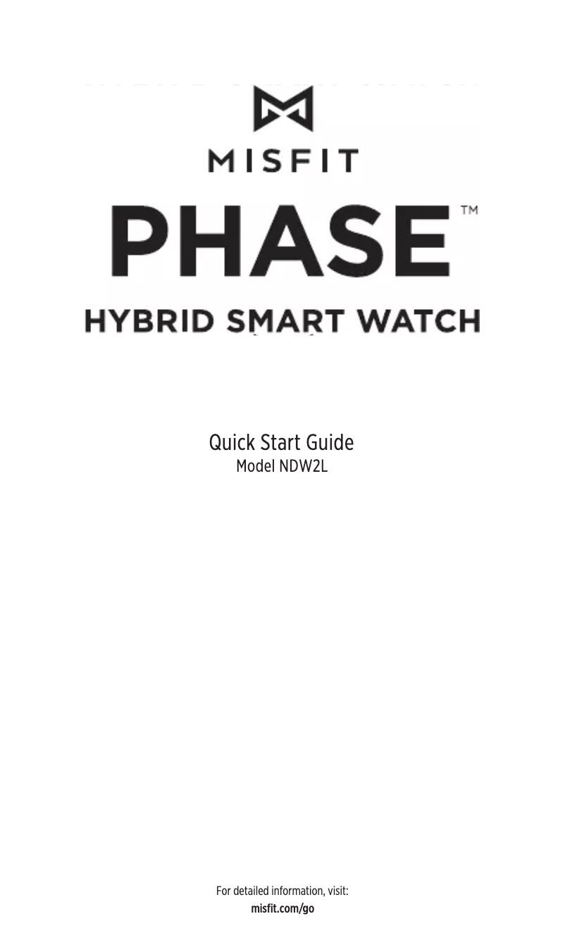 Página 1 del manual Manual de usuario Misfit Path Hybrid MIS5024
