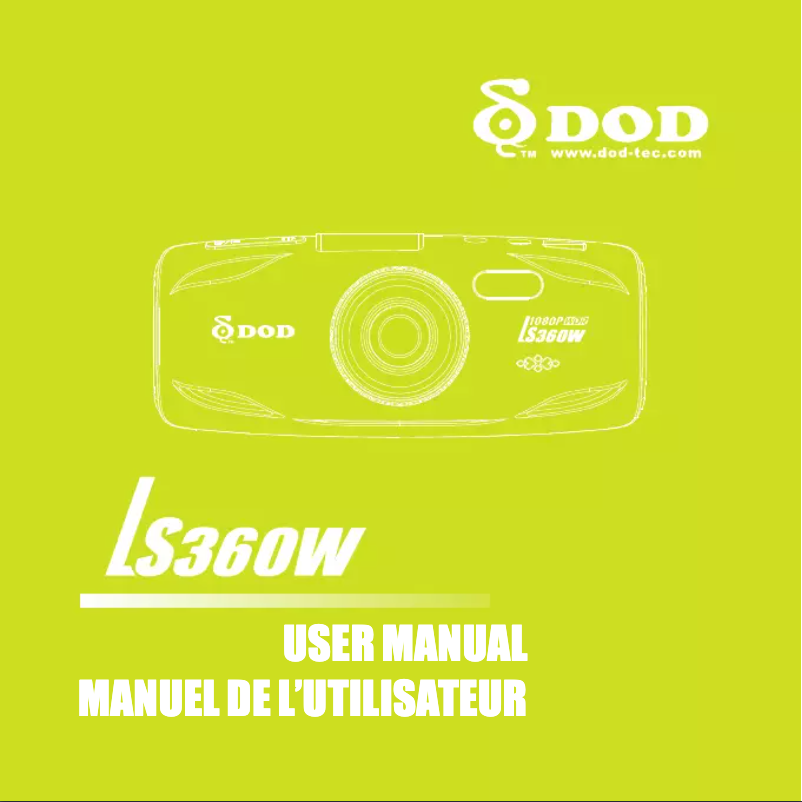 Page n°1 - Manuel utilisateur DOD Tech LS360W