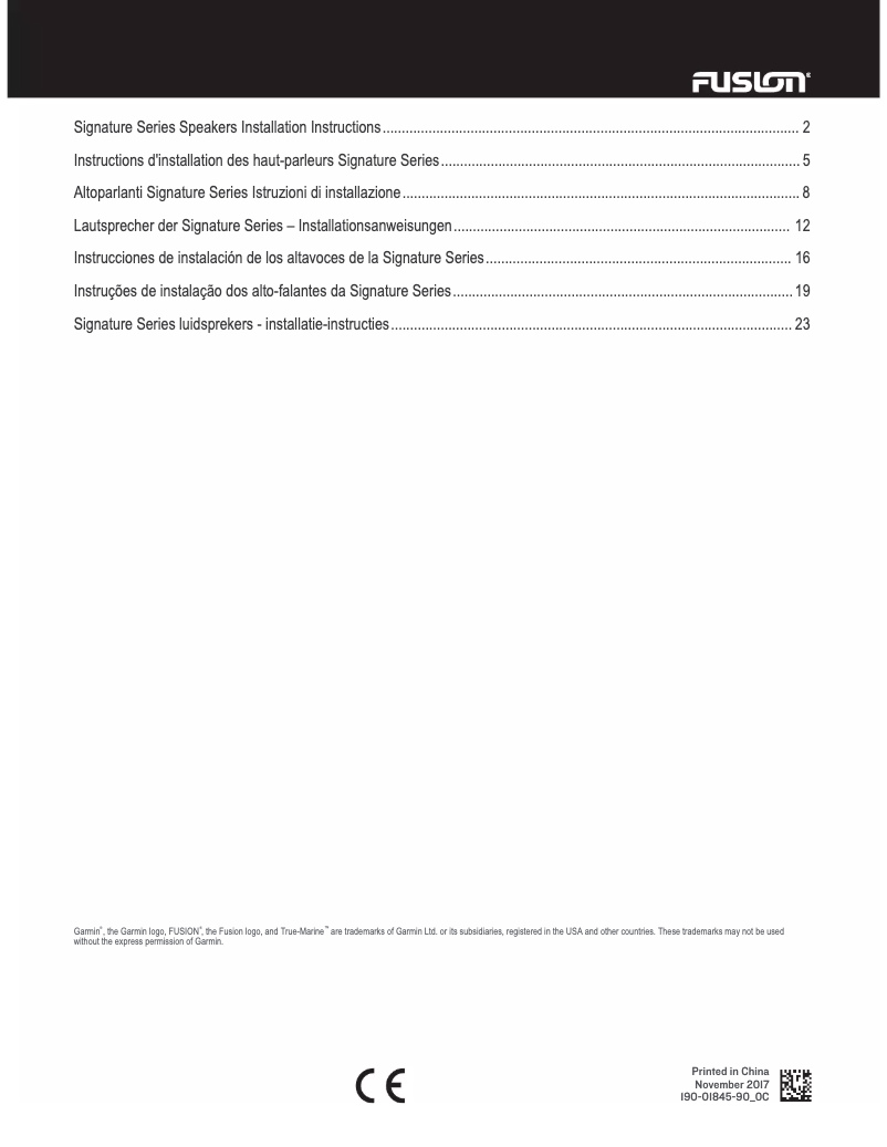 Page 1 de la notice Manuel utilisateur Fusion SG-CL77SP
