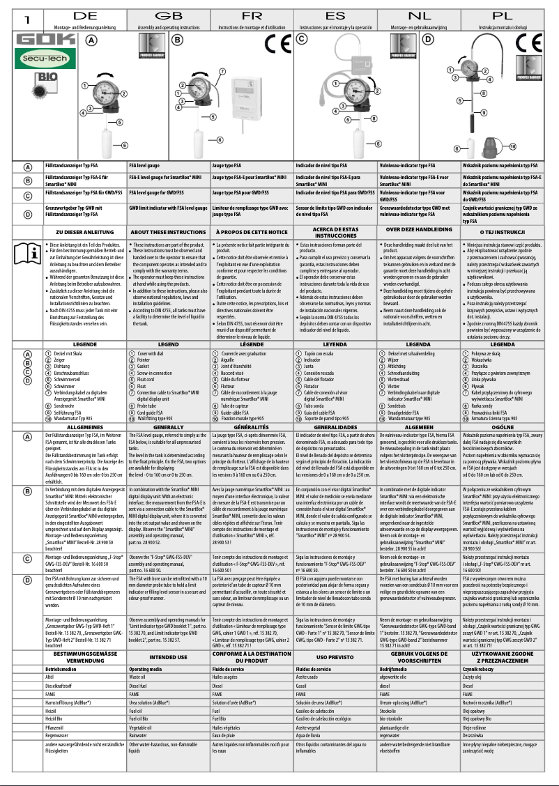 Image de la première page du manuel de l'appareil SmartBox Mini