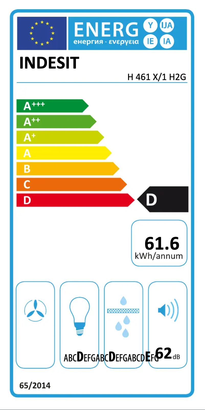 Page n°1 - Manuel utilisateur Indesit H 461 X/1 H2G