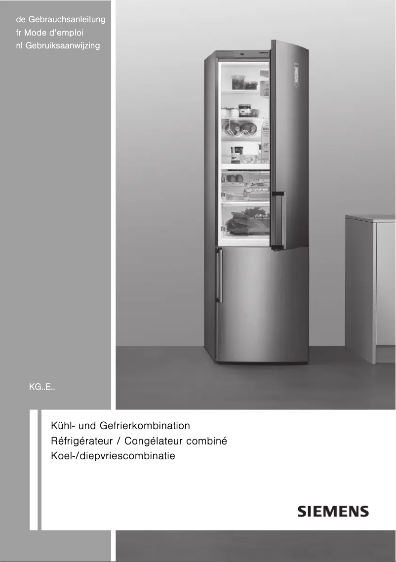 Page n°1 - Manuel utilisateur Siemens KG39EAW41