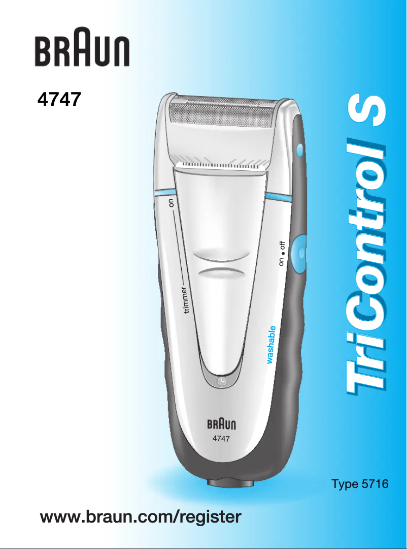 Image de la première page du manuel de l'appareil TriControl S 4747