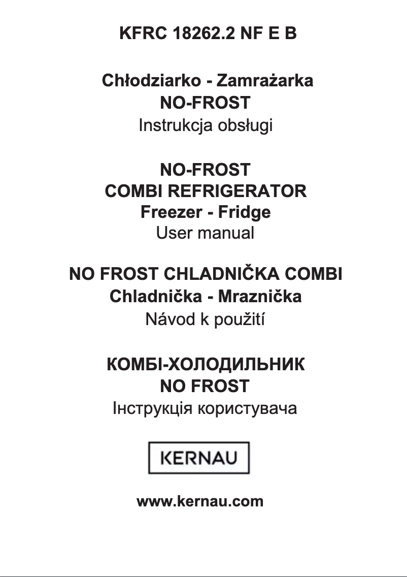 Página 1 del manual Manual de usuario Kernau KFRC 18262.1 NF E B