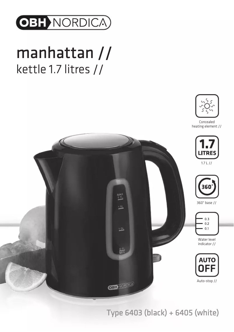 Image de la première page du manuel de l'appareil Manhattan 6403
