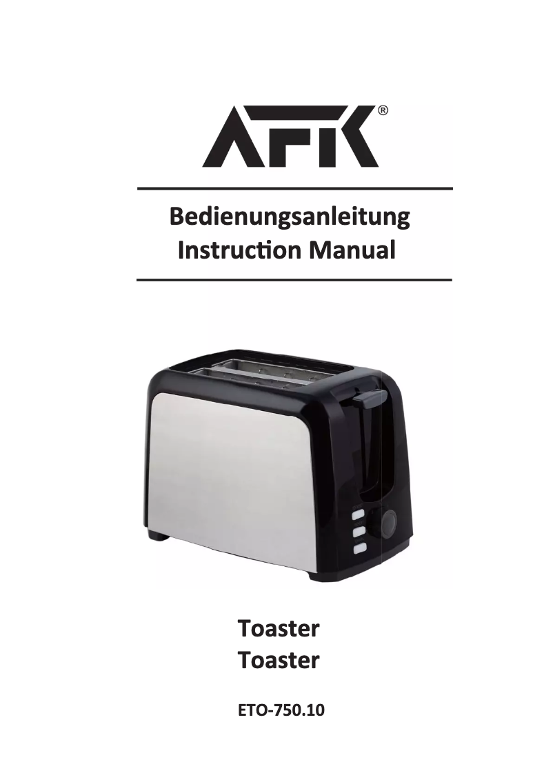 Page 1 de la notice Manuel utilisateur AFK ETO-750.10