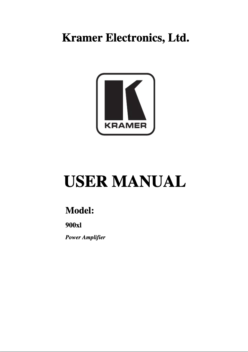 Image de la première page du manuel de l'appareil 900XL