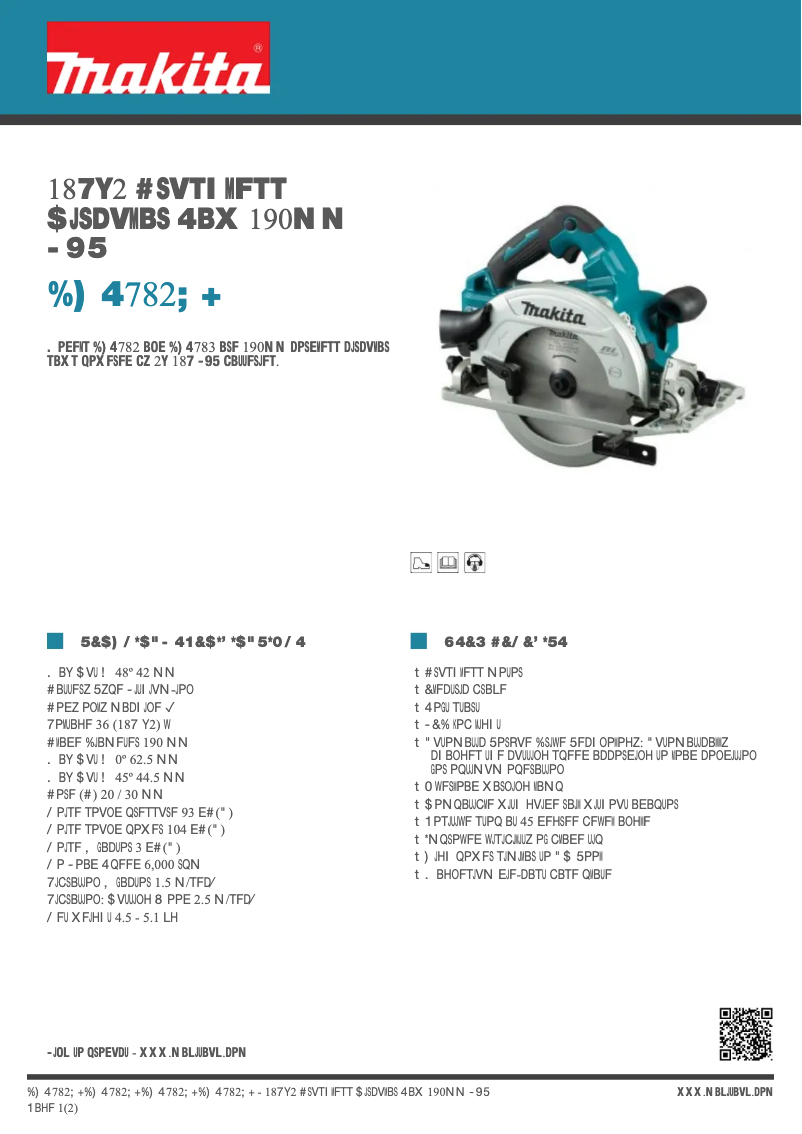 Image de la première page du manuel de l'appareil DHS782ZJ