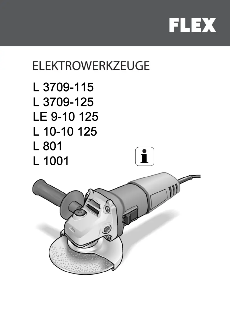 Page n°1 - Manuel utilisateur Flex L 1001